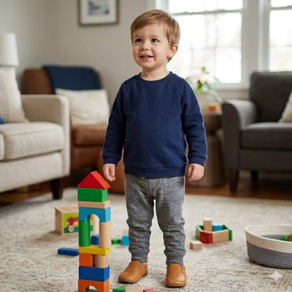 Miles the Label Navy Blue Baby Sweatshirt 24 mos Basic Pullover